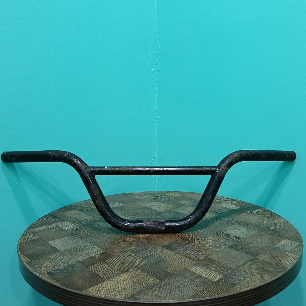 Stang Handlebar Hitam BMX OLDSCHOOL BMX embos logo Redline