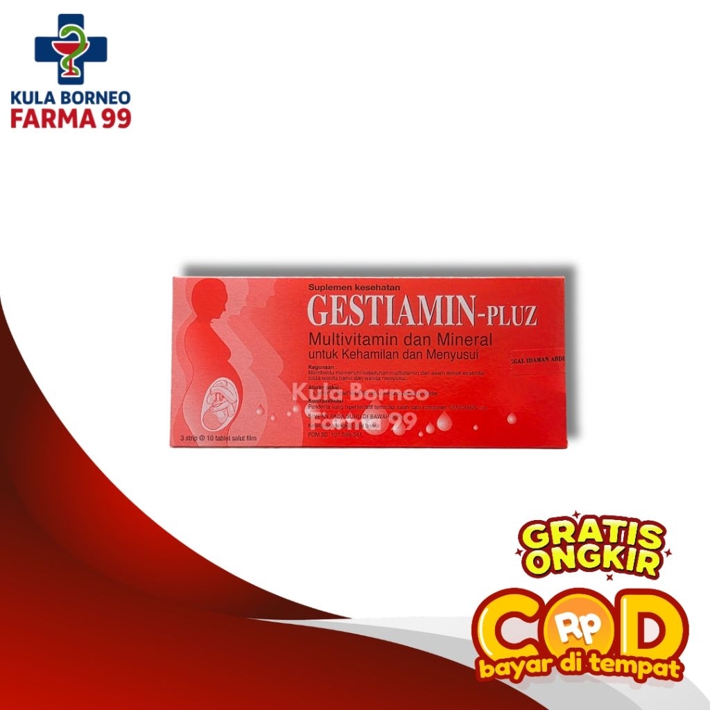 Gestiamin Pluz - Suplemen Ibu Hamil 1 Box 30 Tablet