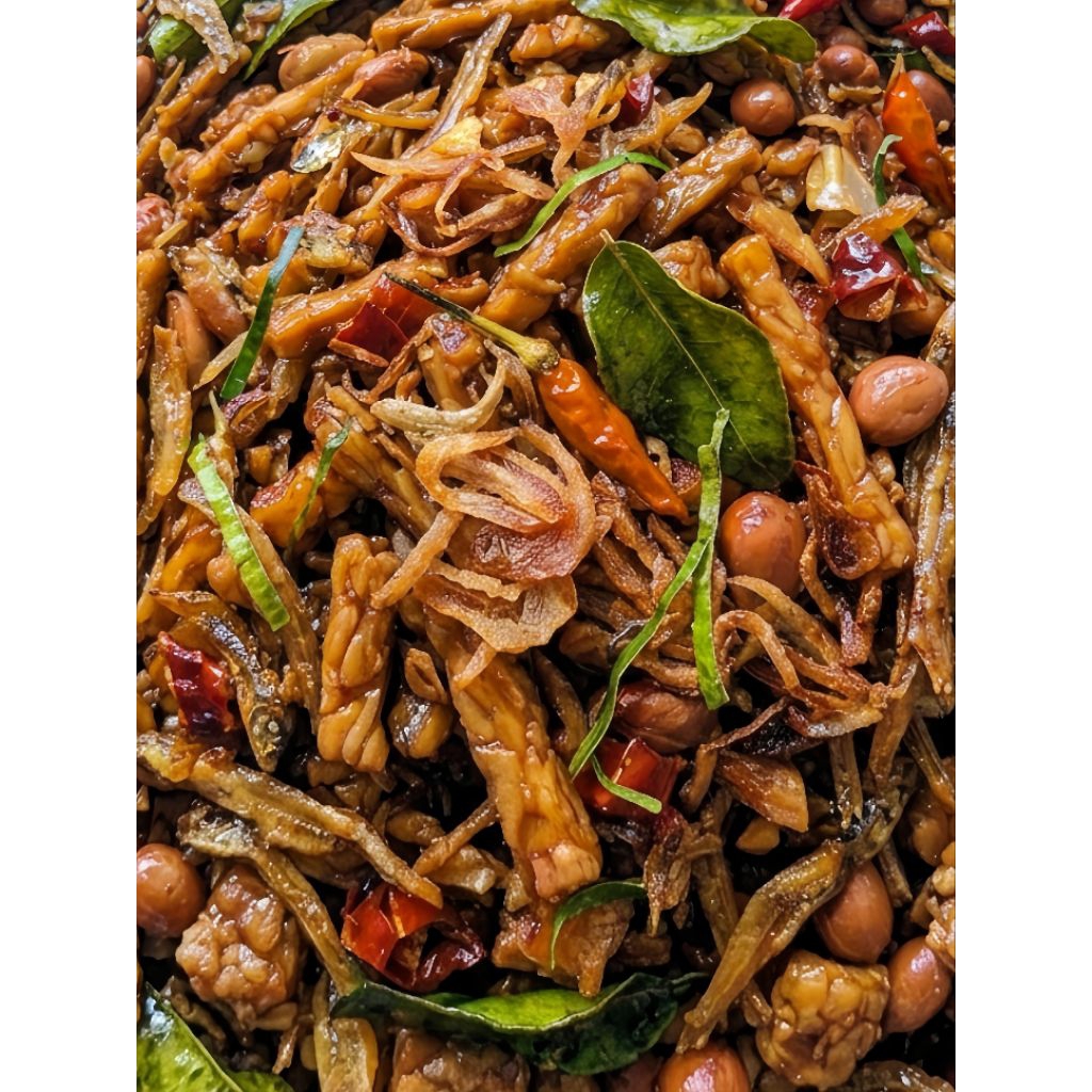 Kering Tempe Teri Kacang 250gr/Pedas Manis