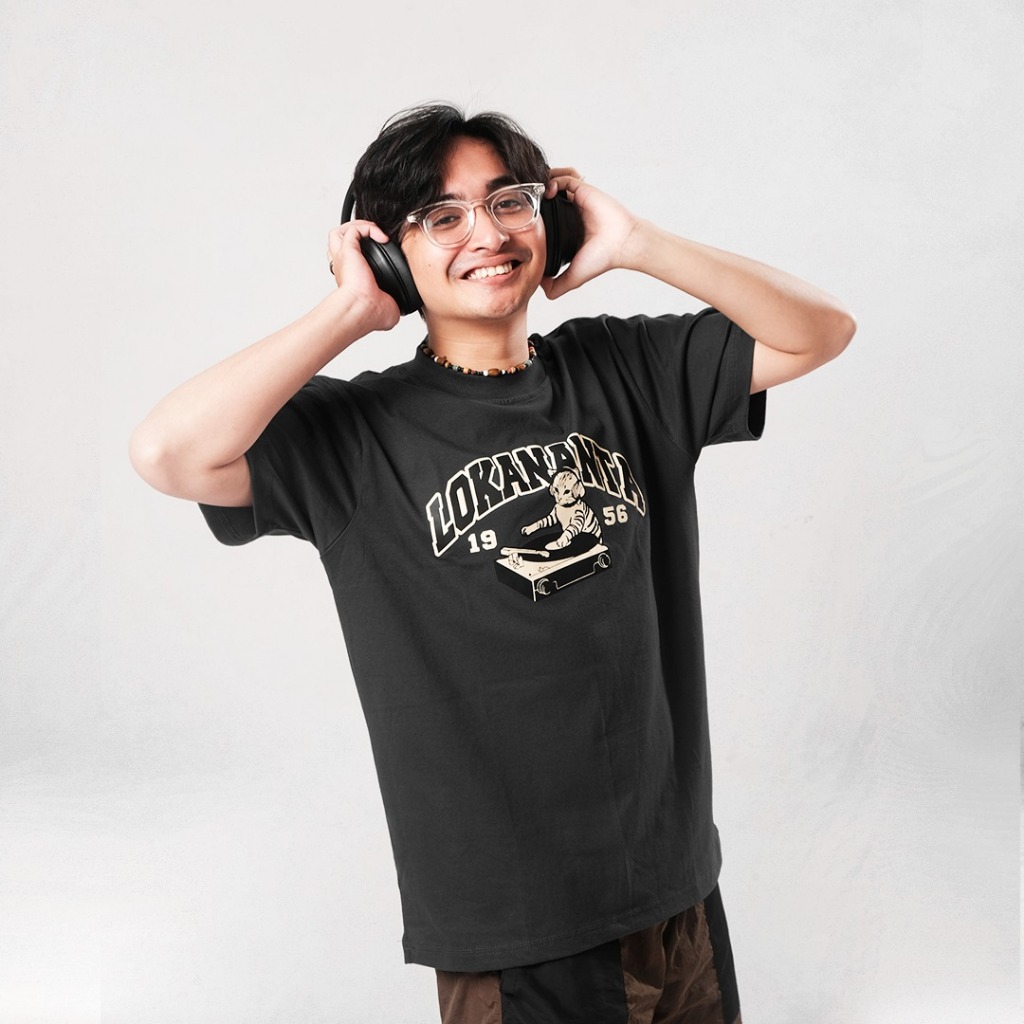 Kaos Lokananta - Official Merchandise Lokananta - Kaos DJ Cat Lokananta - Kaos Pria Wanita Hitam - T