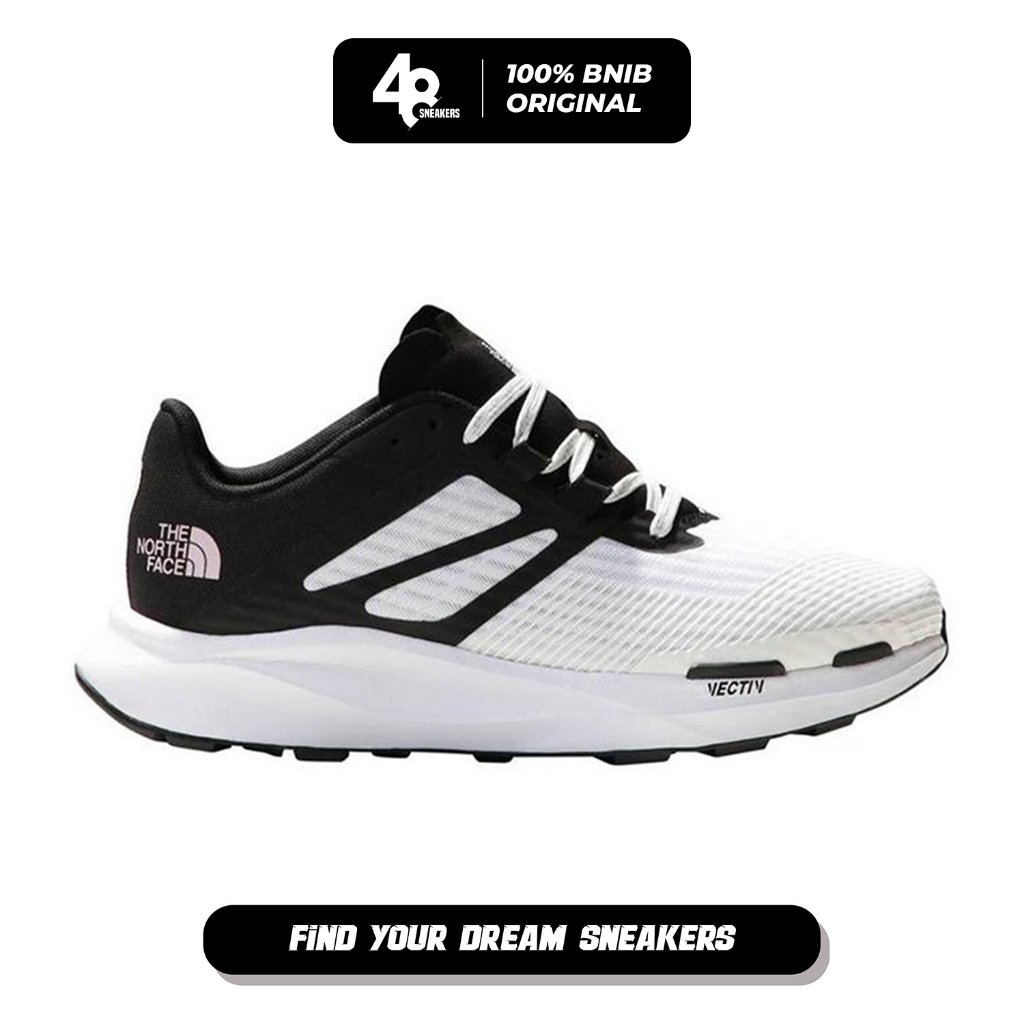 Sepatu Lari Pria TNF Vectiv Eminus Trail Run White Black (NF0A4OAWLA9) Original