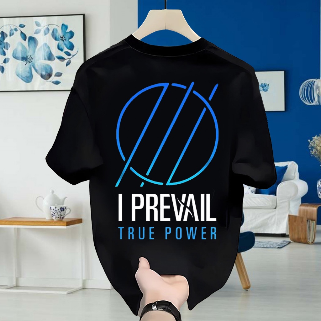 BAND ROCK I PREVAIL TRUE POWER T-Shirt 24S 200 GSM Baju Atasan Lengan Pendek Unisex T-shirt Band I P