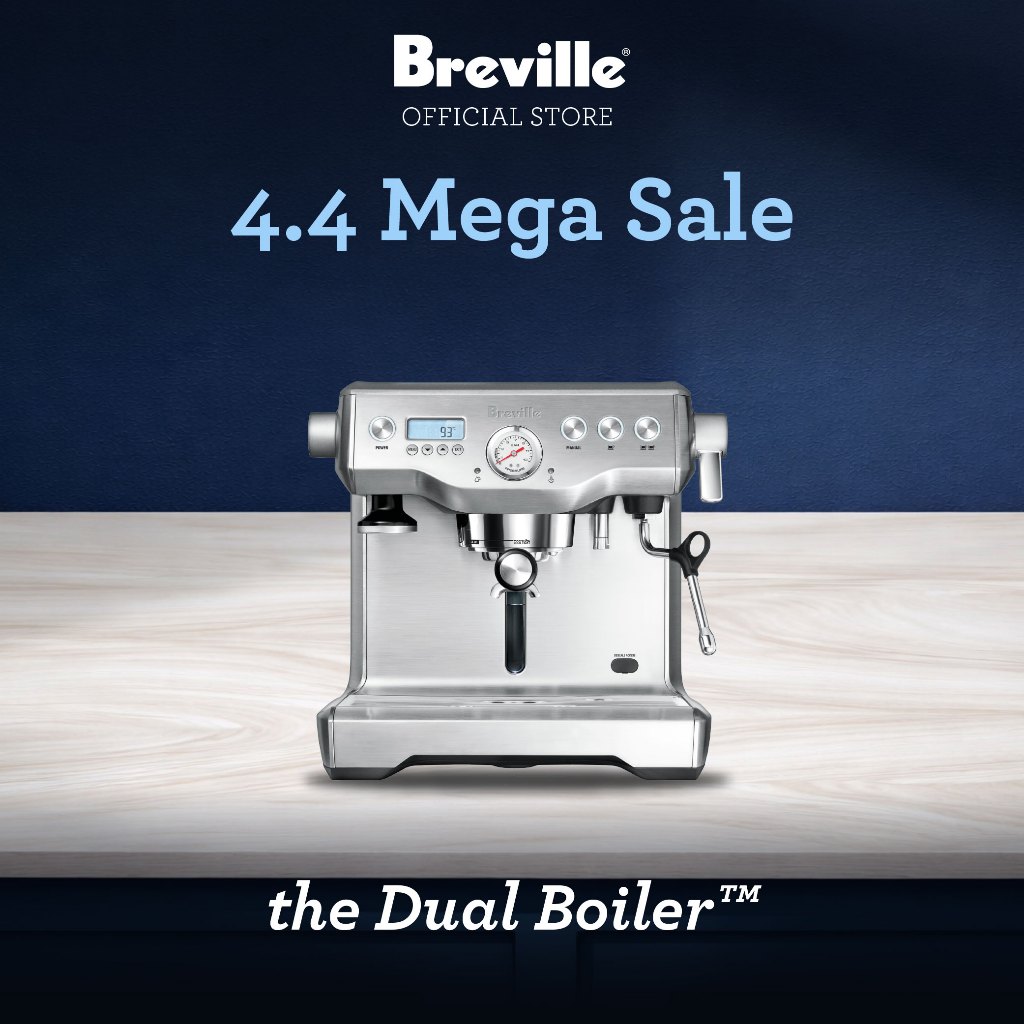Breville BES920 Dual Boiler - Mesin Kopi Espresso Stainless Steel 13.6 kg