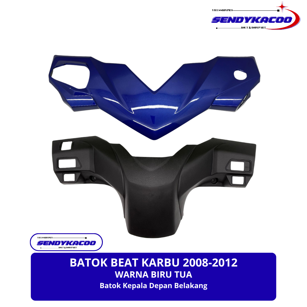 Batok kepala Beat Karbu Biru tua Th 2008-2012 batok depan belakang beat karbu Biru tua 2008 Batok be