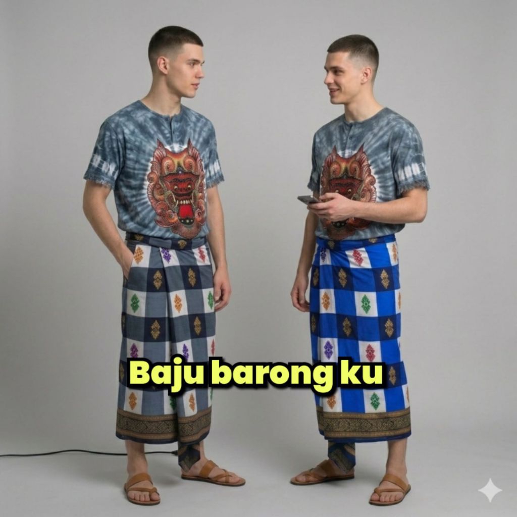 Sarung Catur Khas Bali Sarung Adat Bali Bahan Satin Sarung Bali dewasa