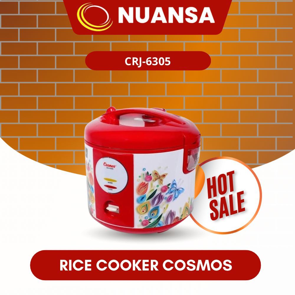 COSMOS Rice Cooker Harmond CRJ-6305 Mejikom Anti Gores 2 Liter Garansi Resmi