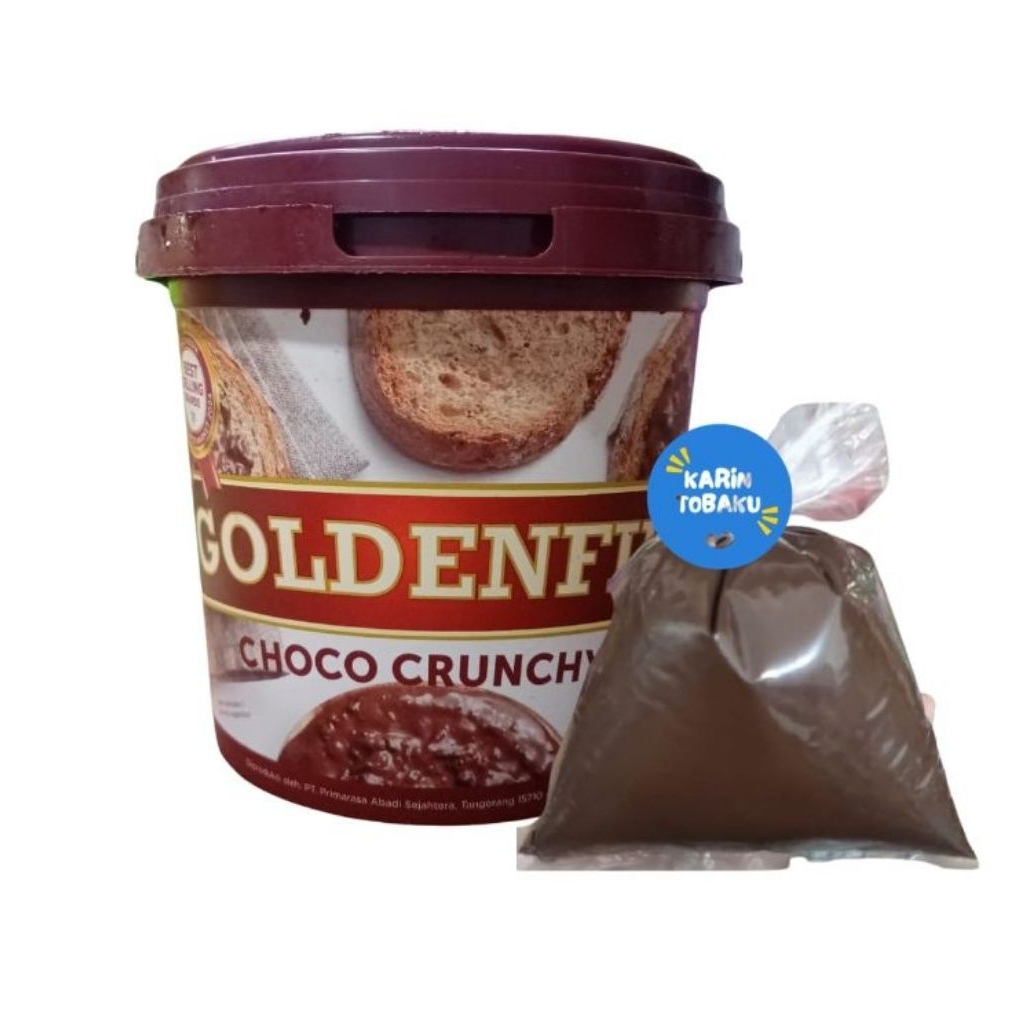 Goldenfil Choco Crunchy (REPACK) - Olesan Coklat dengan Wafer Krispy 125gr