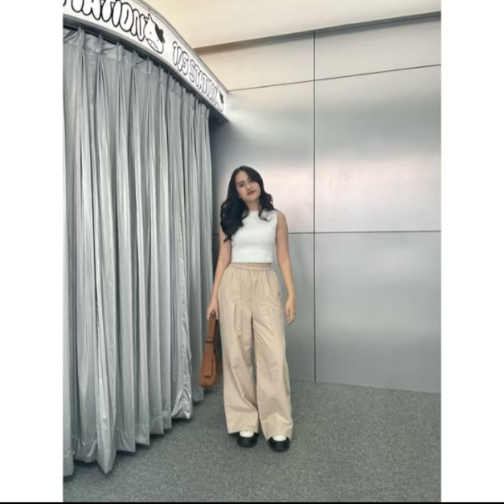 preloved ByNeeth Lilith Linen Pants - Celana Linen - Celana Santai - Beach Pants -