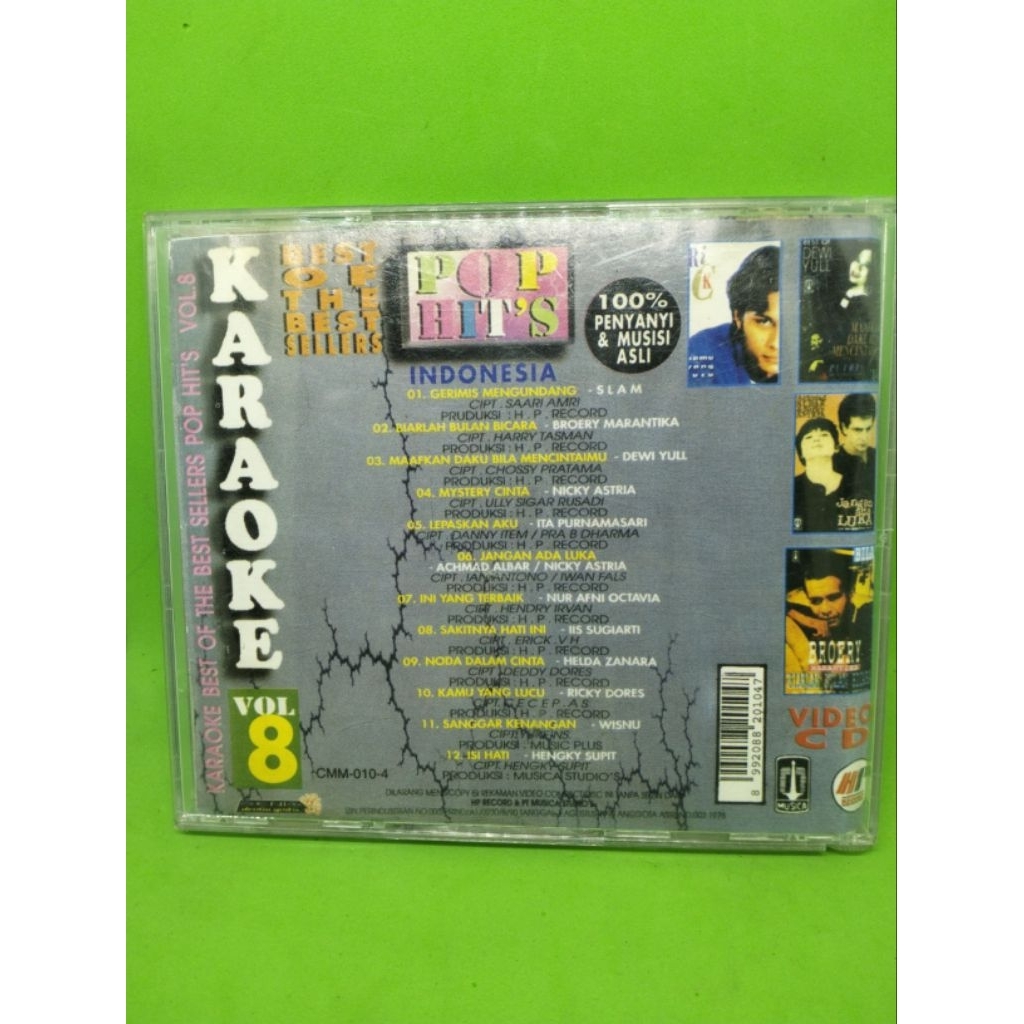 VCD Karaoke Pop Hits Indonesia Vol 8