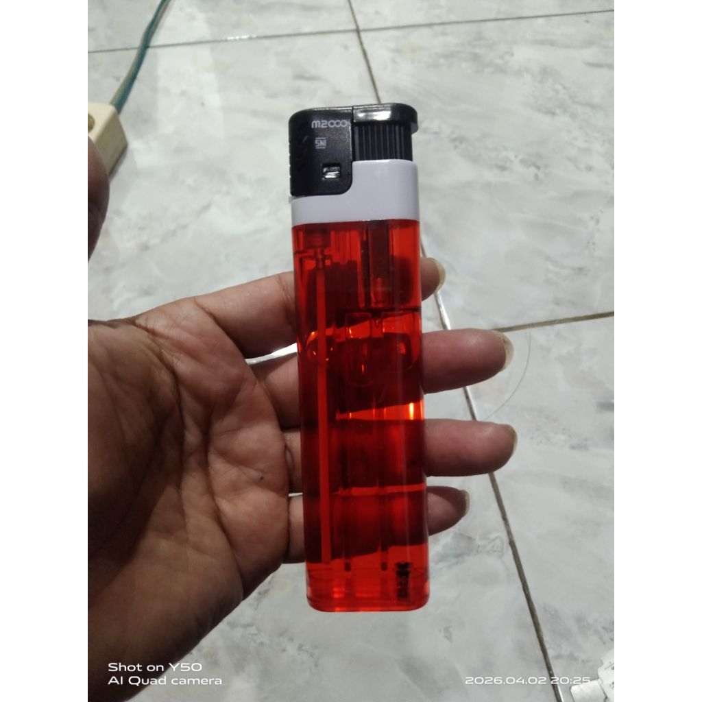 ( Merah ) korek bara jumbo M2000 / korek api jumbo M2000 MJL-001JF warna Merah