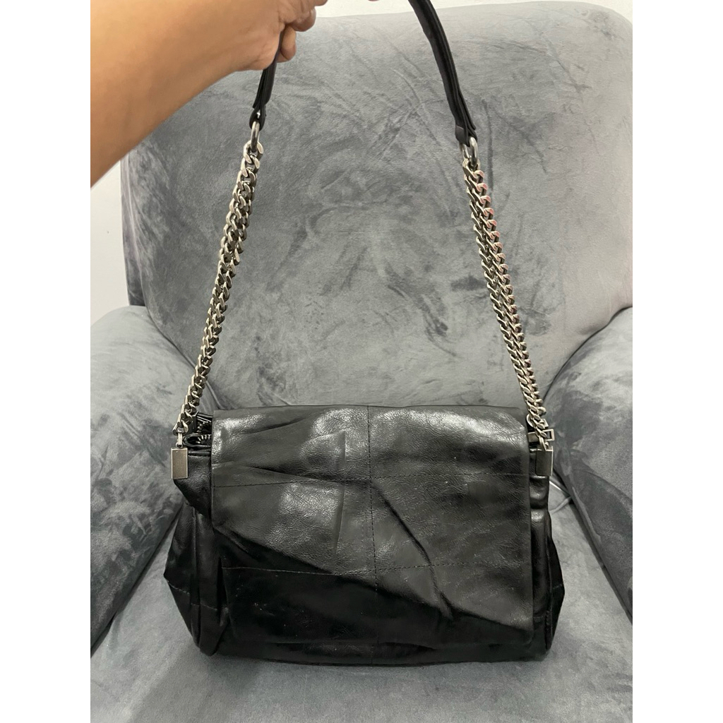 ZARA SHOULDER BAG BLACK ORIGINAL PRELOVED