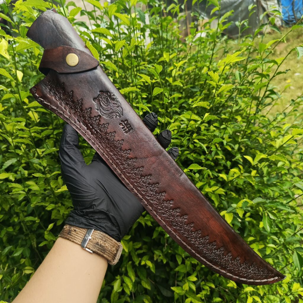 sarung pisau cimeter kulit asli variasi 12" 14"