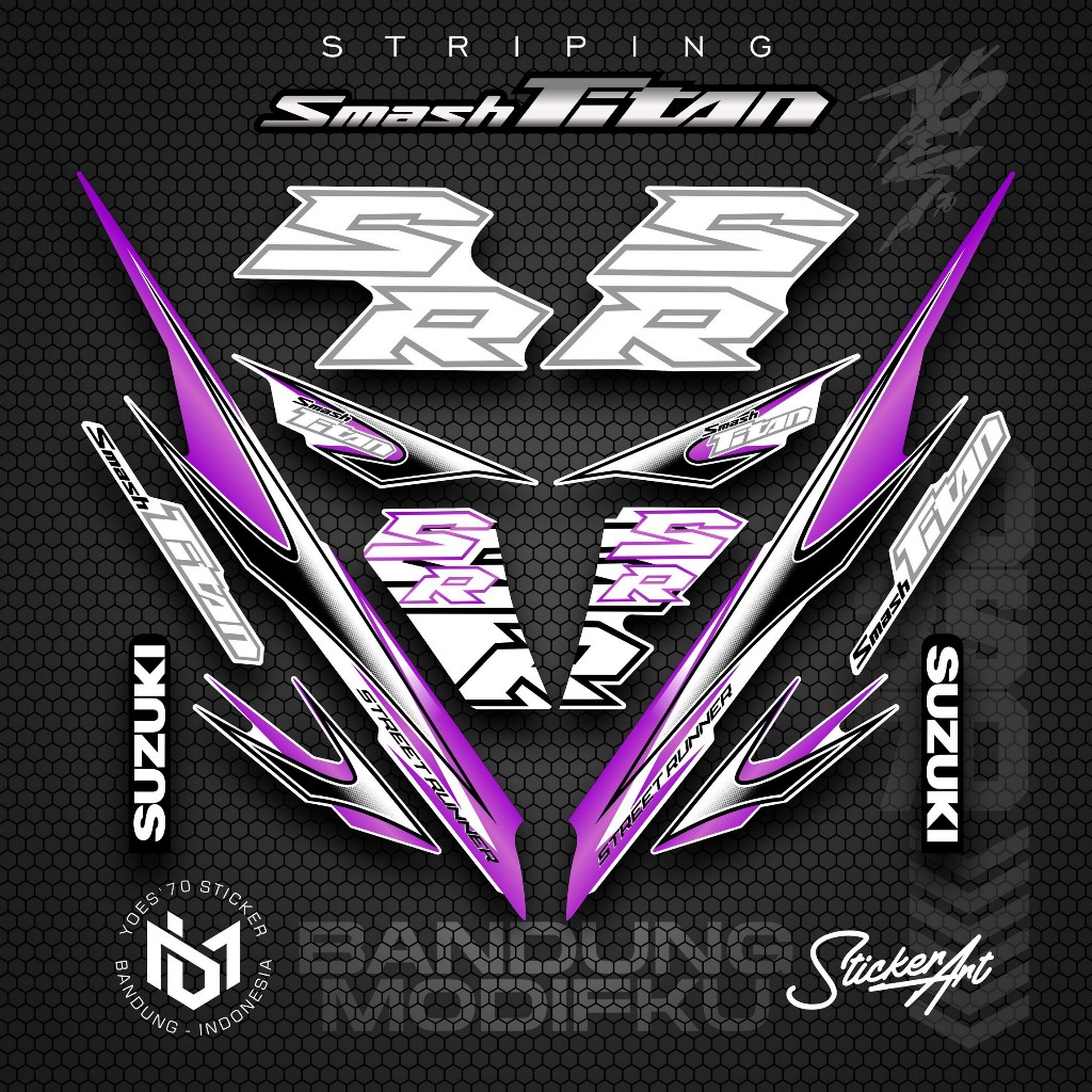 STRIPING VARIASI MOTOR SMASH TITAN/  KRS  13 / SUZUKI SMASH TITAN  2010 /  VARIASI SUZUKI SMASH TITA