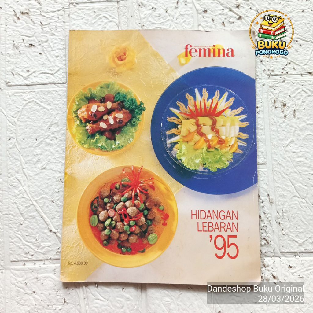 (bekas) Femina Hidangan Lebaran '95 - BUKU RESEP MASAKAN ORIGINAL