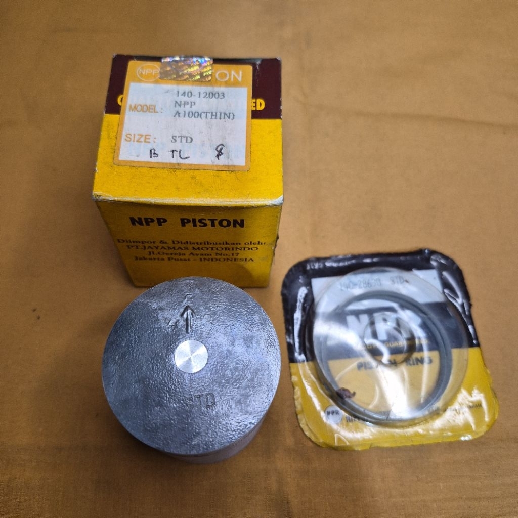 Piston Seher Set Ring Tanpa Pen Suzuki A100 A 100 NPP Os Std 25