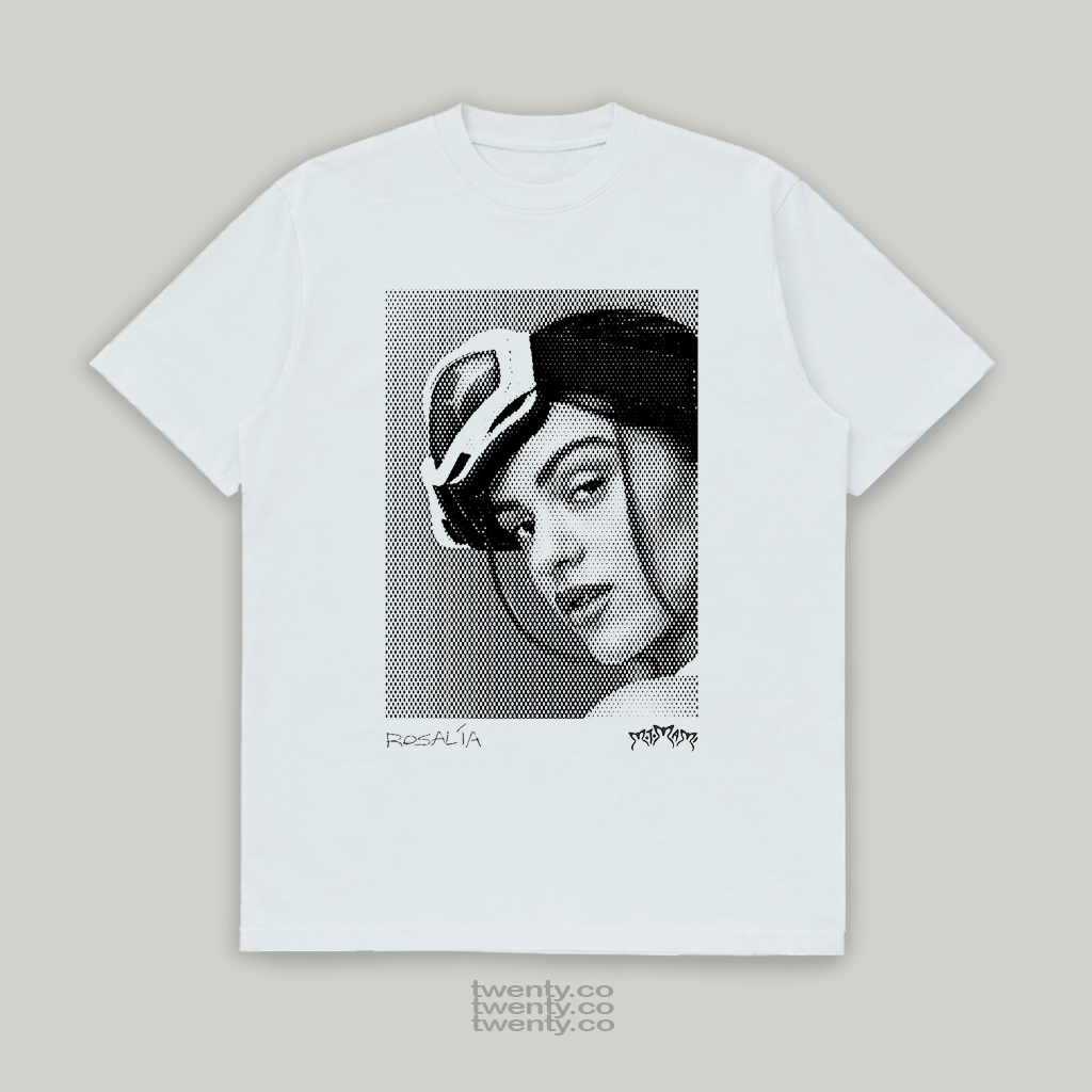 KAOS REGULAR PUTIH ROSALIA BAND ROCK ART T SHIRT REGULER 24S KAOS PRIA