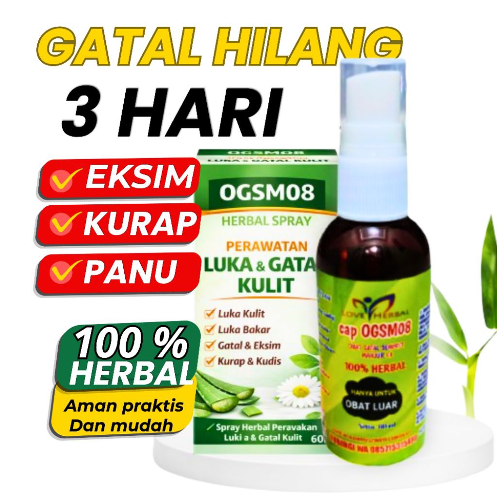 Obat Gatal Eksim Kurap Panu Ampuh OGSM08 | Herbal Alami | Gatal Hilang Cepat