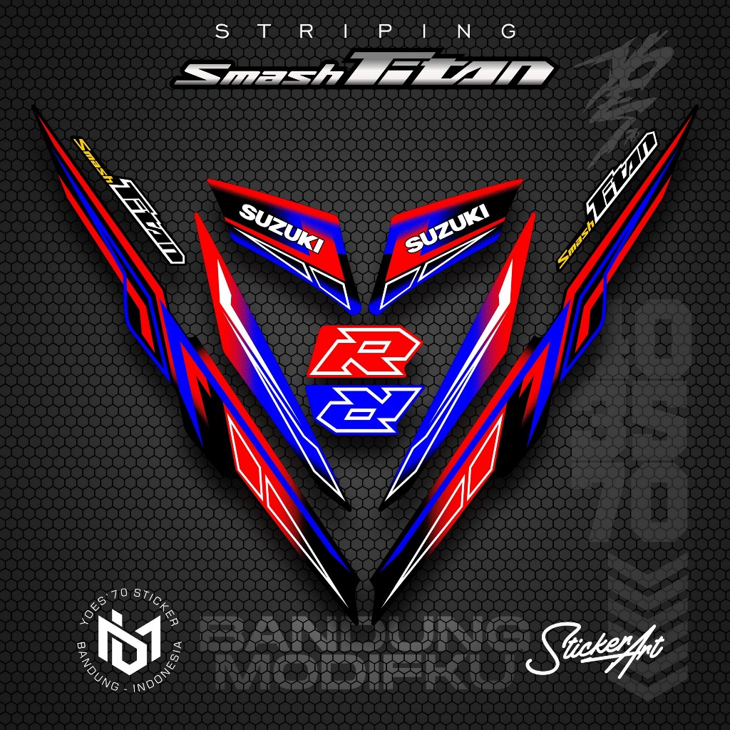 STRIPING VARIASI MOTOR SMASH TITAN/  KRS  24 / SUZUKI SMASH TITAN  2010 /  VARIASI SUZUKI SMASH TITA