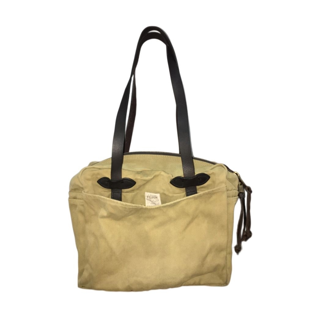 FILSON TOTEBAG TAN WITH ZIPPER [SECOND/PRELOVED]