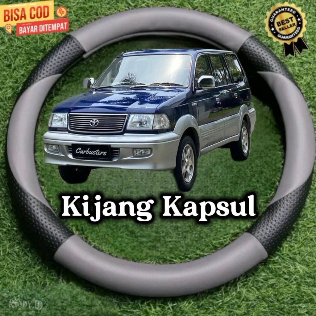 Sarung Stir Mobil/Universal Kulit Sintetis Mobil Kijang Kapsul, Kijang Super, Kijang Lgx Dan Lainnya