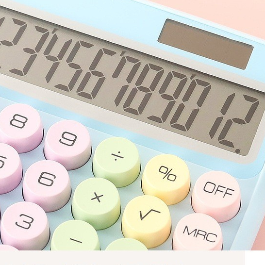 TLG - Kalkulator Model Korea Lucu 12 Digit Display Besar / Kalkulator Daya Ganda