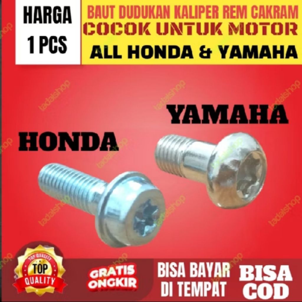 BAUT BINTANG CAKRAM HONDA BAUT DUDUKAN KALIPER HONDA BAUT BINTANG KALIPER