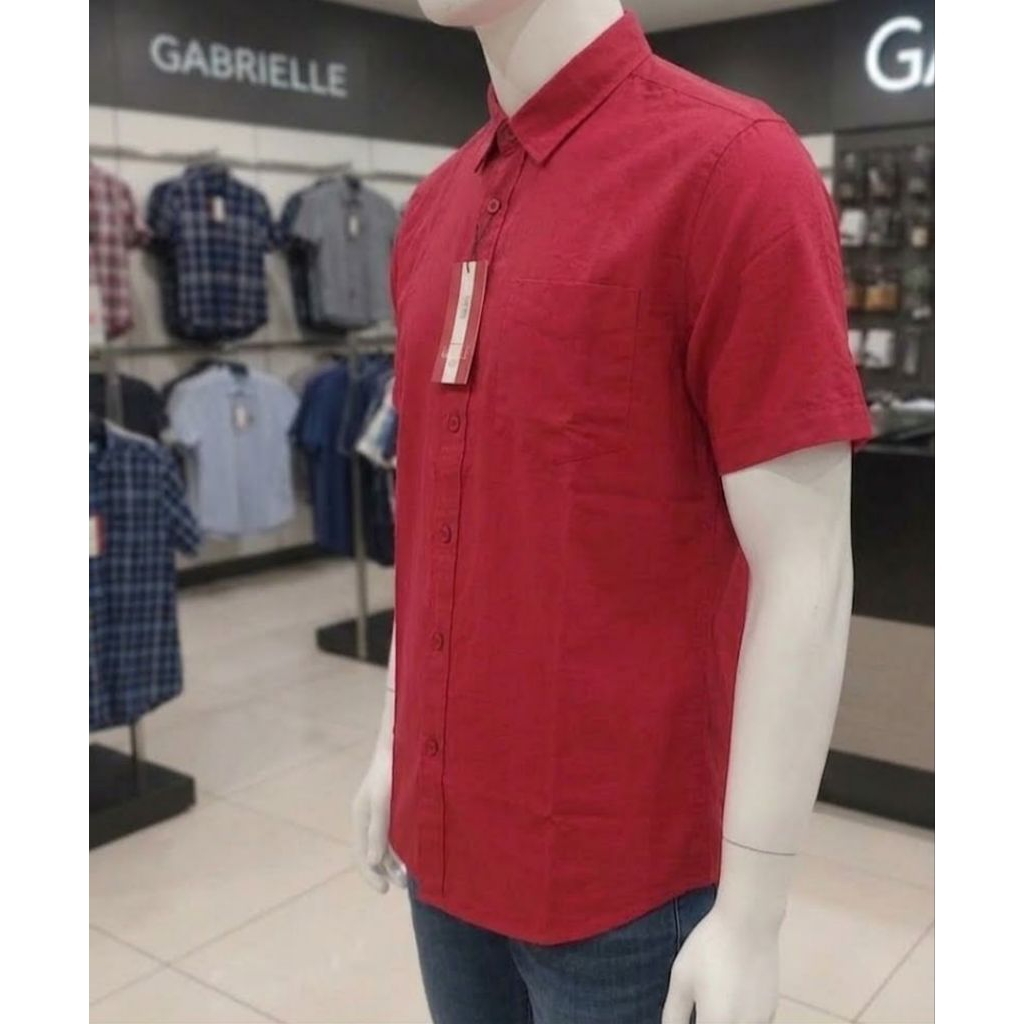 KEMEJA PRIA LENGAN PENDEK REGULER FIT GABRIELLE JEANS