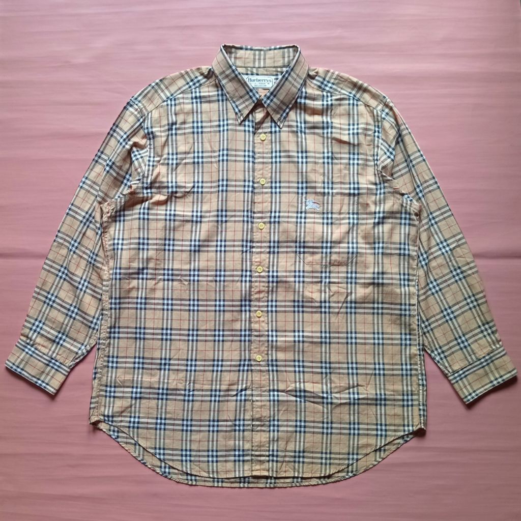 Kemeja Burberry Nova Check Lengan Panjang