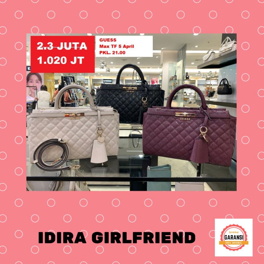 Tas Guess wanita sale NELL satchel bag original store