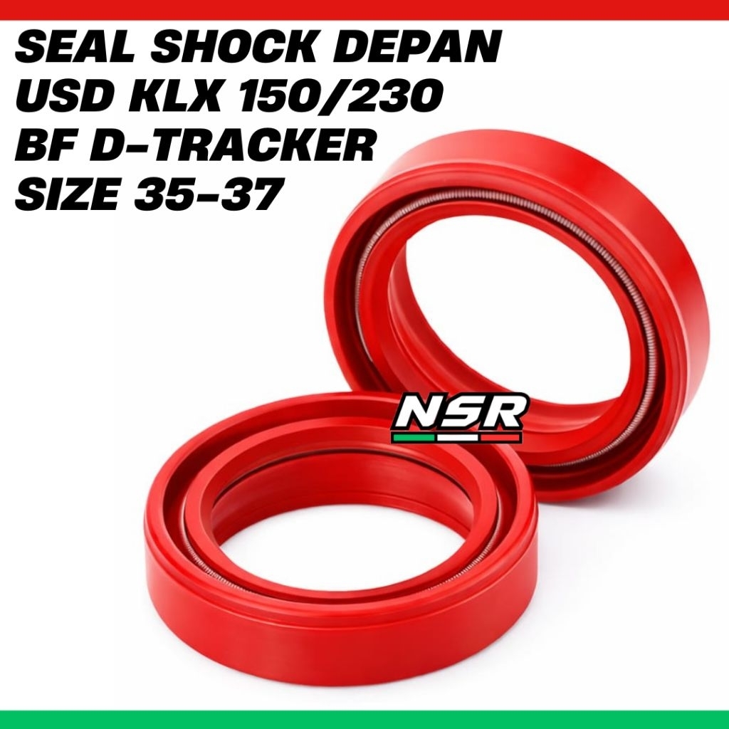 MERAH SEAL SHOCK DEPAN USD KAWASAKI KLX 150 230 BF D TRACKER