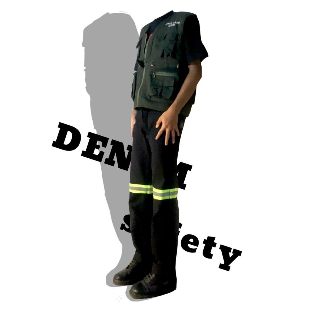 Celana jeans lapangan|celana jeans safety|denim safety|celana kerja safety|celana levis|celana kerja