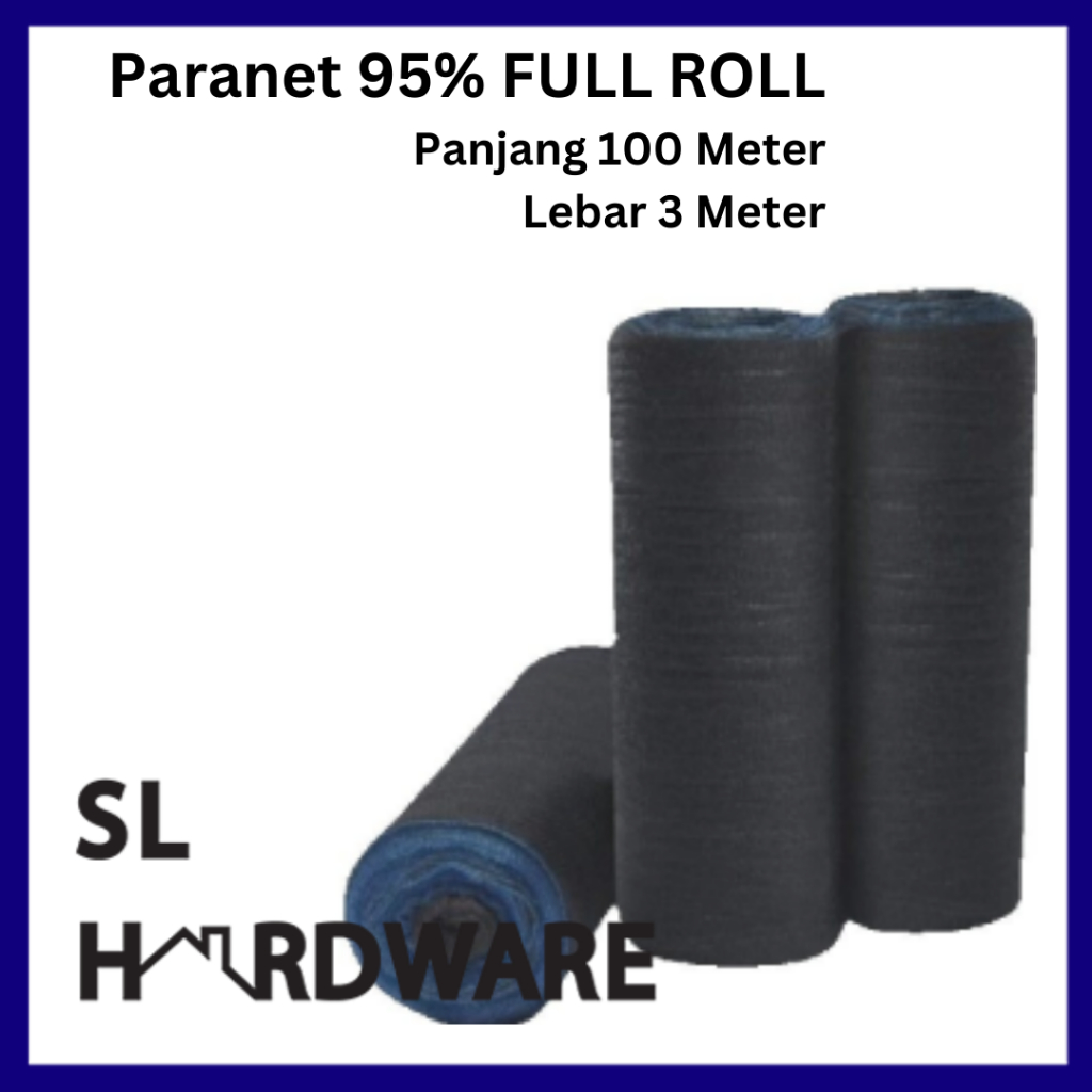 Paranet 95% 1 Roll Paranet 100 Meter x 3 Meter Kualitas Terbaik Paranet Full Roll