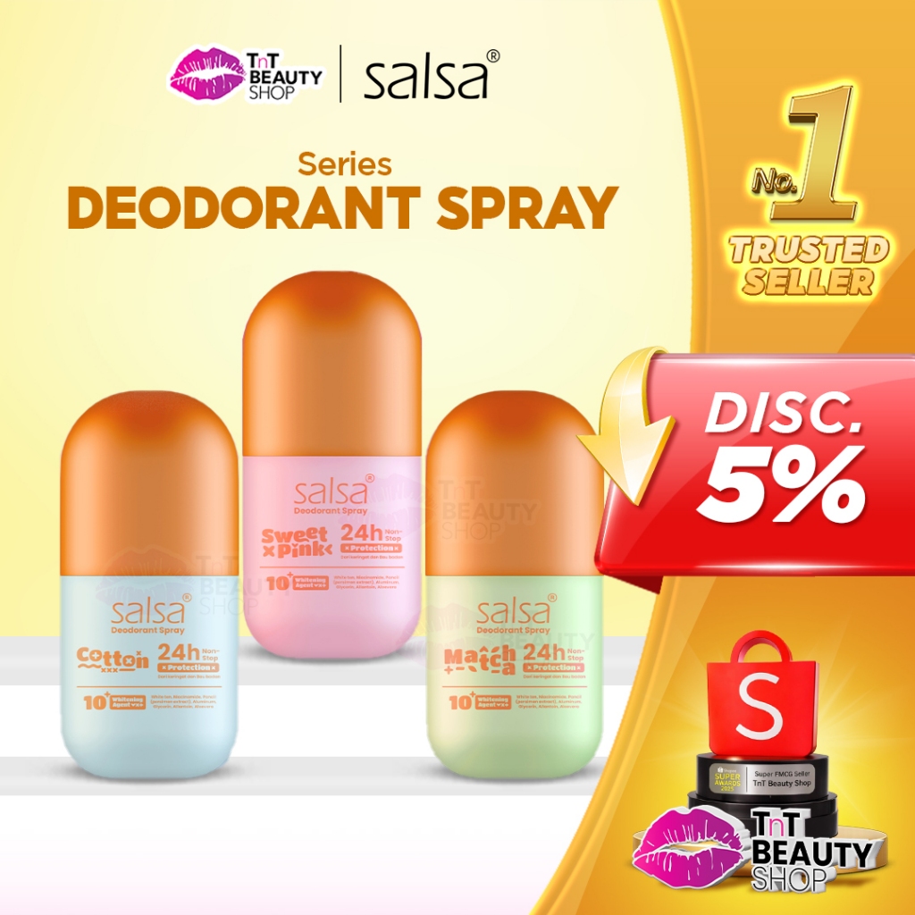 SALSA Deodorant Spray 24jam Deodorant Antiperspirant Anti Bau Badan | TnT Beauty Shop