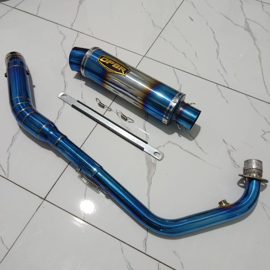 Knalpot racing Opbr Mugello for satria fu vixion Jupiter Mx135 CB CBR150r MX king150 nmax R15 Byson 