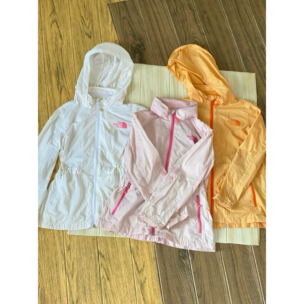 jeket parasut runing running anti angin windbreaker putih bw pink sunkis oren anak remaja kakak adik