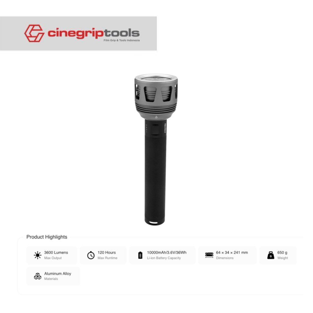NexTool Searching Flashlight 3600 lumens - nextool searching flashlight
