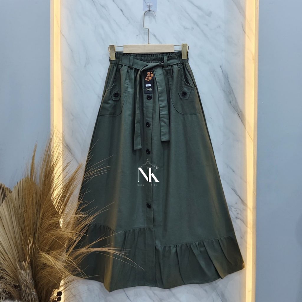 Rok Tartan Anak Perempuan 8-14 Tahun & Remaja Standar