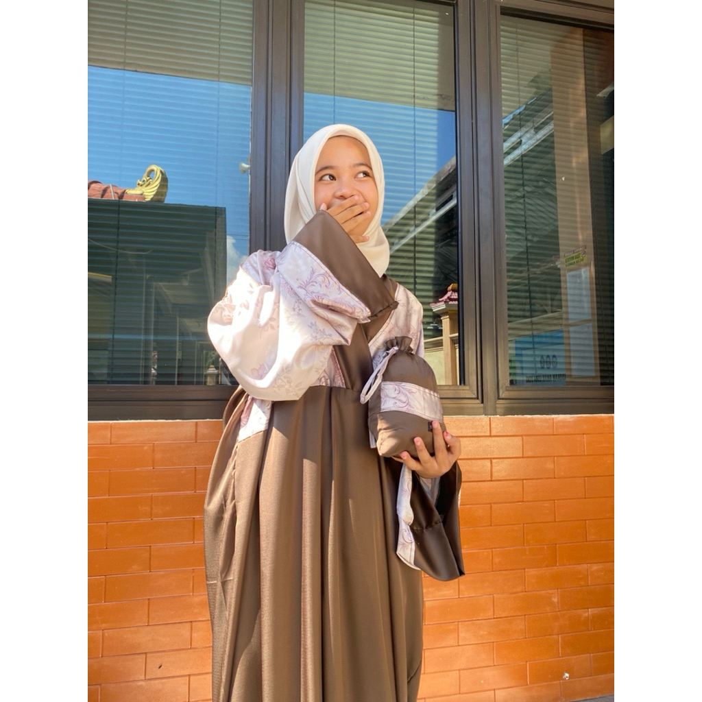 ABAYA SHOLAT ELODIE KIMONO || ABAYA SHOLAT PREMIUM || MUKENA TRAVEL PREMIUM SILK || BY ELODIE BUTIK