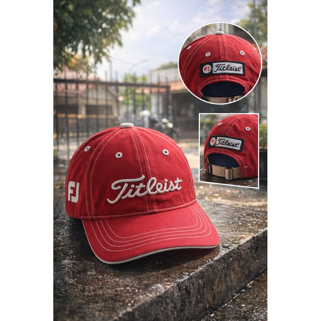 Topi Golf Titleist Premium Original Style – Baseball Cap Sport Casual