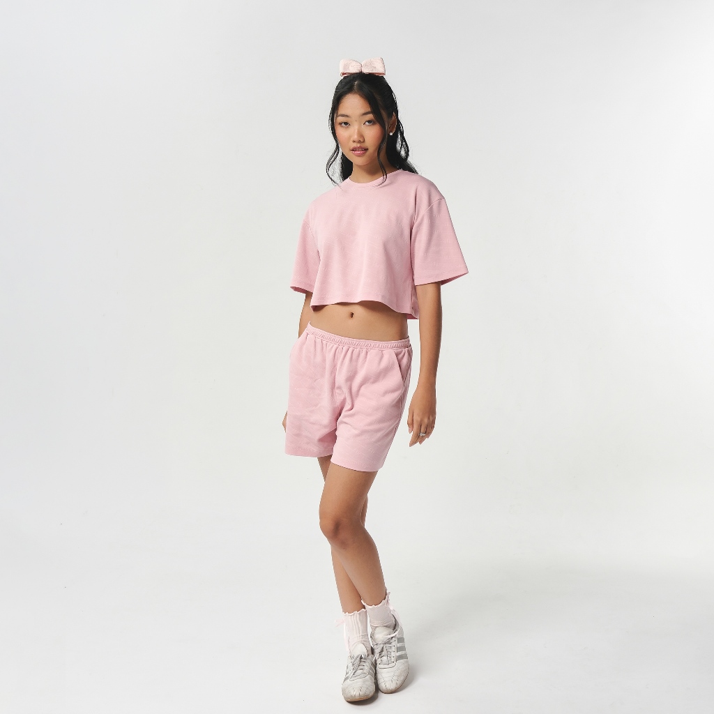 GRU - Cherie Set Lounge [ Crop Top & Short Pants ]