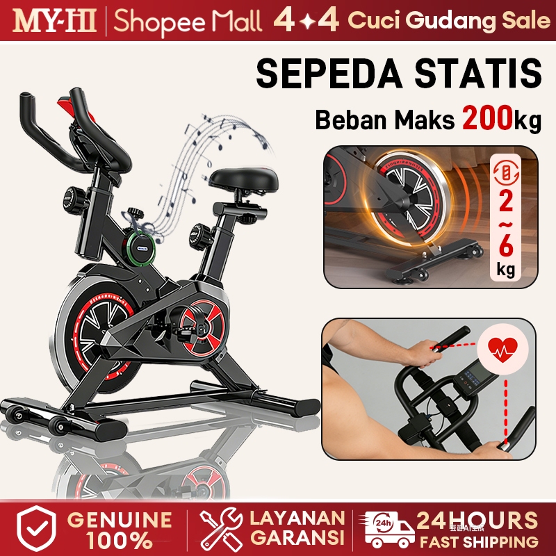 MY-HI  Sepeda statis Spinning Bike Tes Detak Jantung Sepeda olahraga Exercise  Peralatan Olahraga
