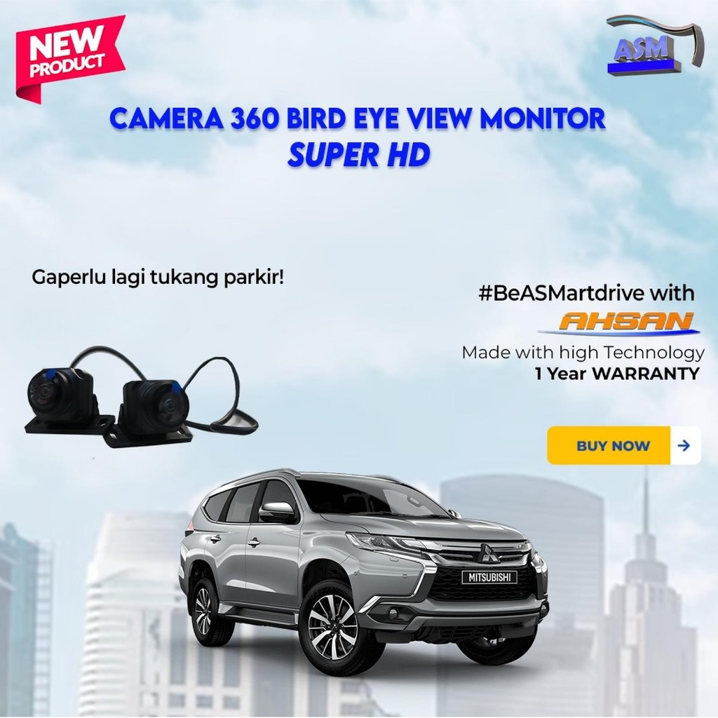 Camera 360 3D Pajero 2016 Up Bird View Around View Monitor Perekam DVR Car | Sparepart Modifikasi