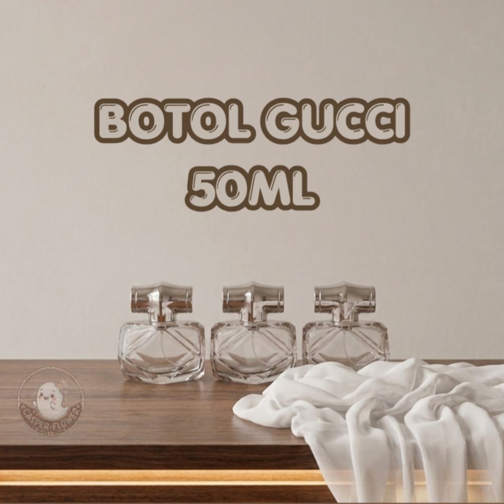 BOTOL PARFUM GC 50ML | BOTOL PARFUM KOSONG | DRAT