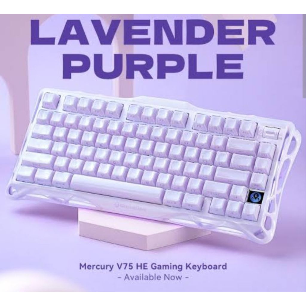 Gravastar Mercury V75 HE Lavender Purple Keyboard