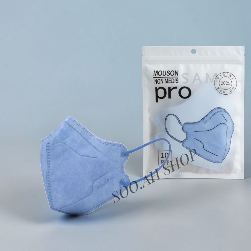 Murah (Paket) Masker KN95 PRO MOUSON EMBOSS 5PLY, 5PACK Isi 50Pcs
