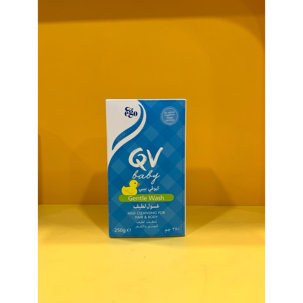 QV BABY GENTLE WASH MILD CLEANSING FOR HAIR  & BODY 250GR