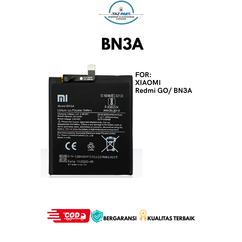 BATTERY ORI XIAOMI BN3A /REDMI GO*