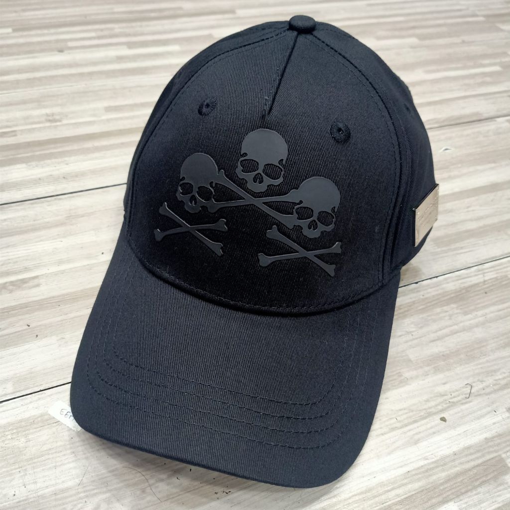 topi baseball Philipp plein Skull black topi baseball katun unisex