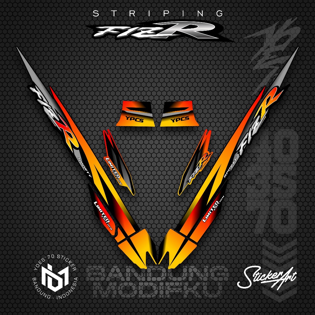 STRIPING VARIASI YAMAHA F1ZR / KRS 28 / STICKER LIST MOTOR F1 ZR / POLET STIKER VARIASI YAMAHA F1ZR