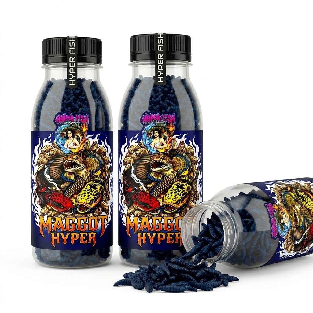 Maggot Hyper Blue Kemasan botol 100ml